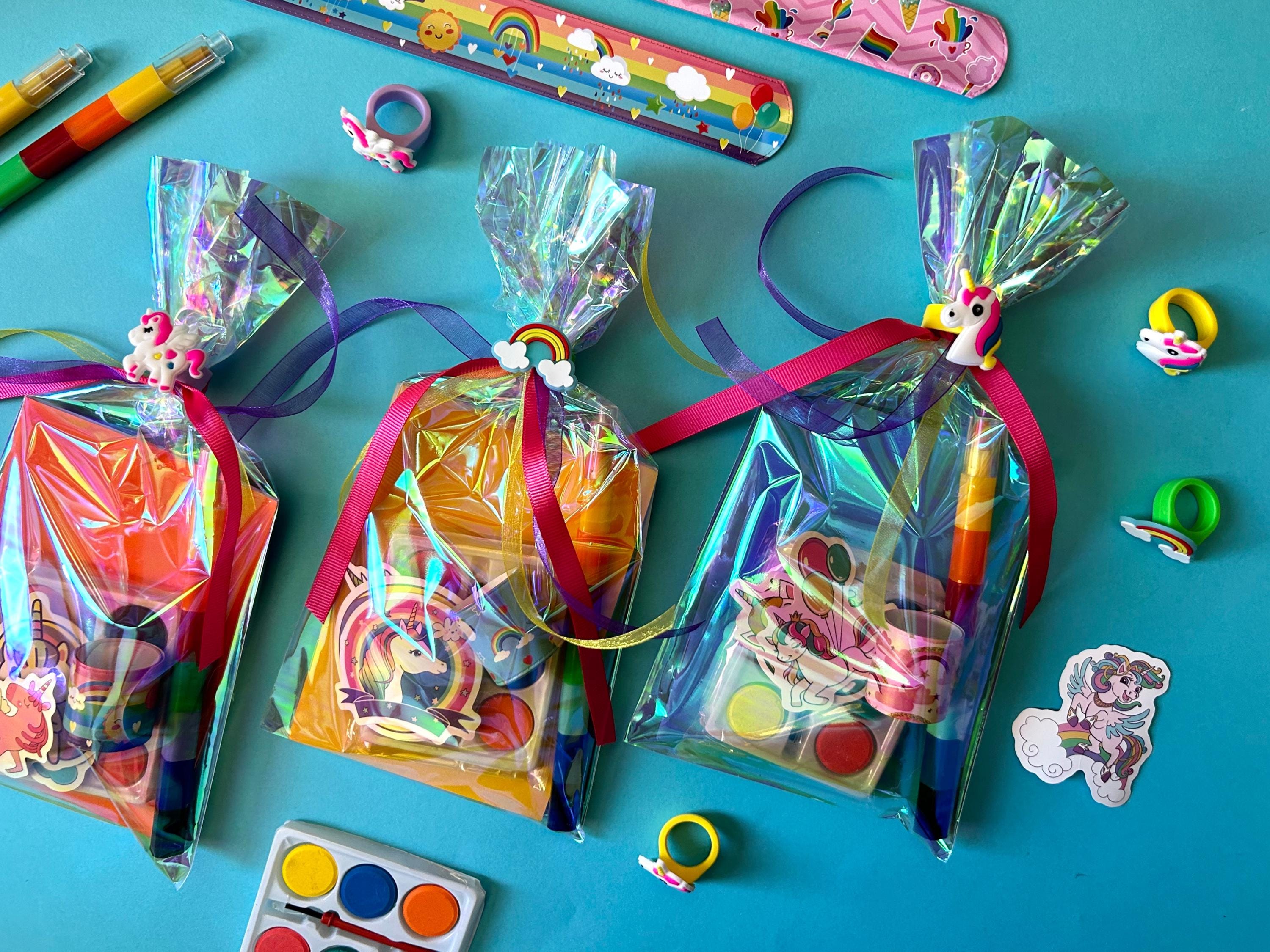 dress up party favors Unicorn Birthday Party Favors Rainbow Theme Party Supplies Girls Party Favor  Bags Kids Birthday Gift Set Birthday Party Pack Decorations
