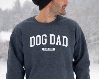 Custom Dog Dad Sweatshirt: Personalized Dog Lover Gift