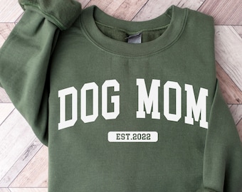 Custom Dog Mom Sweatshirt: Personalized Dog Lover Gift