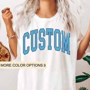 Custom Comfort Colors T-Shirt, Custom State Tshirt, Custom Text Shirt, Trendy Oversized Vintage Shirts, Personalized Comfort Colors Tee