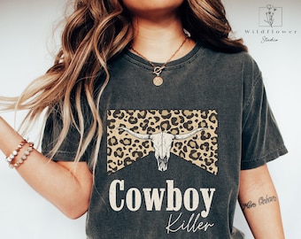 Cowboy Killer Shirt, Western Graphic Tee, Oversized Graphic Tee, Comfort Colors Tshirt, Country Concert Shirt, Western t shirts, Rodeo Shirt