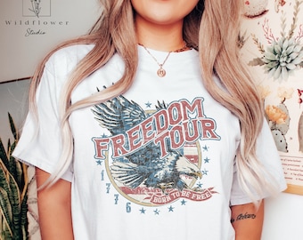 Retro 4th of July Shirt: Comfort Colors Independence Day Tee
