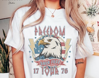 Retro 4th of July Shirt: Patriotic USA Eagle Tee