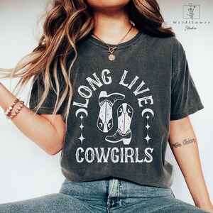Cowgirl Boots Graphic Tee: Comfort Colors Rodeo Shirt
