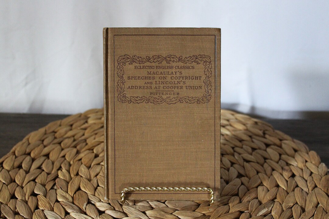 Eclectic English Classics Macaulay's Speeches on Copyright and Lincoln