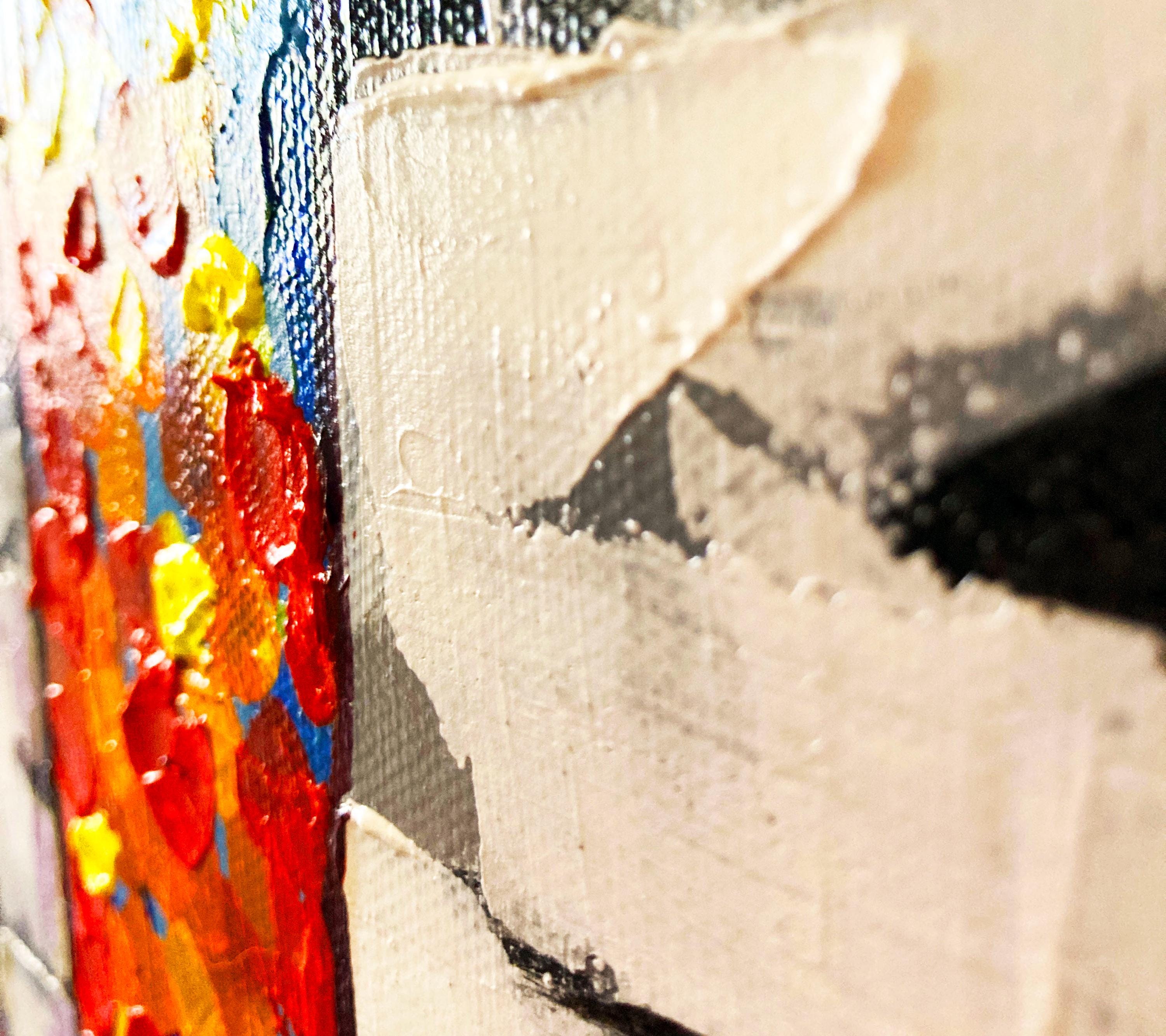 Aspen Birch Trees ORIGINAL Acrylic Painting Textured 12x24 Inches on ...