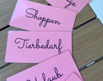 Personalized dashboards for the budget binder A6, set of 3/set of 5/set of 10