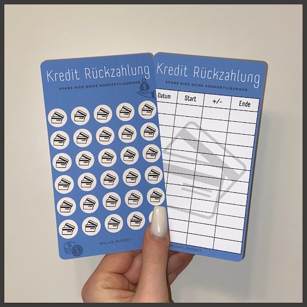 Kredit Rückzahlung Challenge für den Budgetbinder | A6 | A5