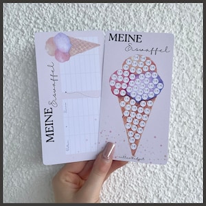Meine Eiswaffel (5 Euro) Sparchallenge Beige für den Budgetbinder | A6