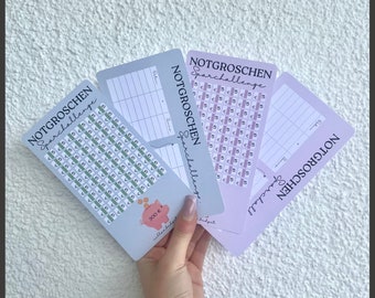 Emergency fund savings challenge for the budget binder | A6