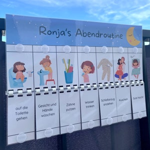 Routine serale per bambini personalizzata