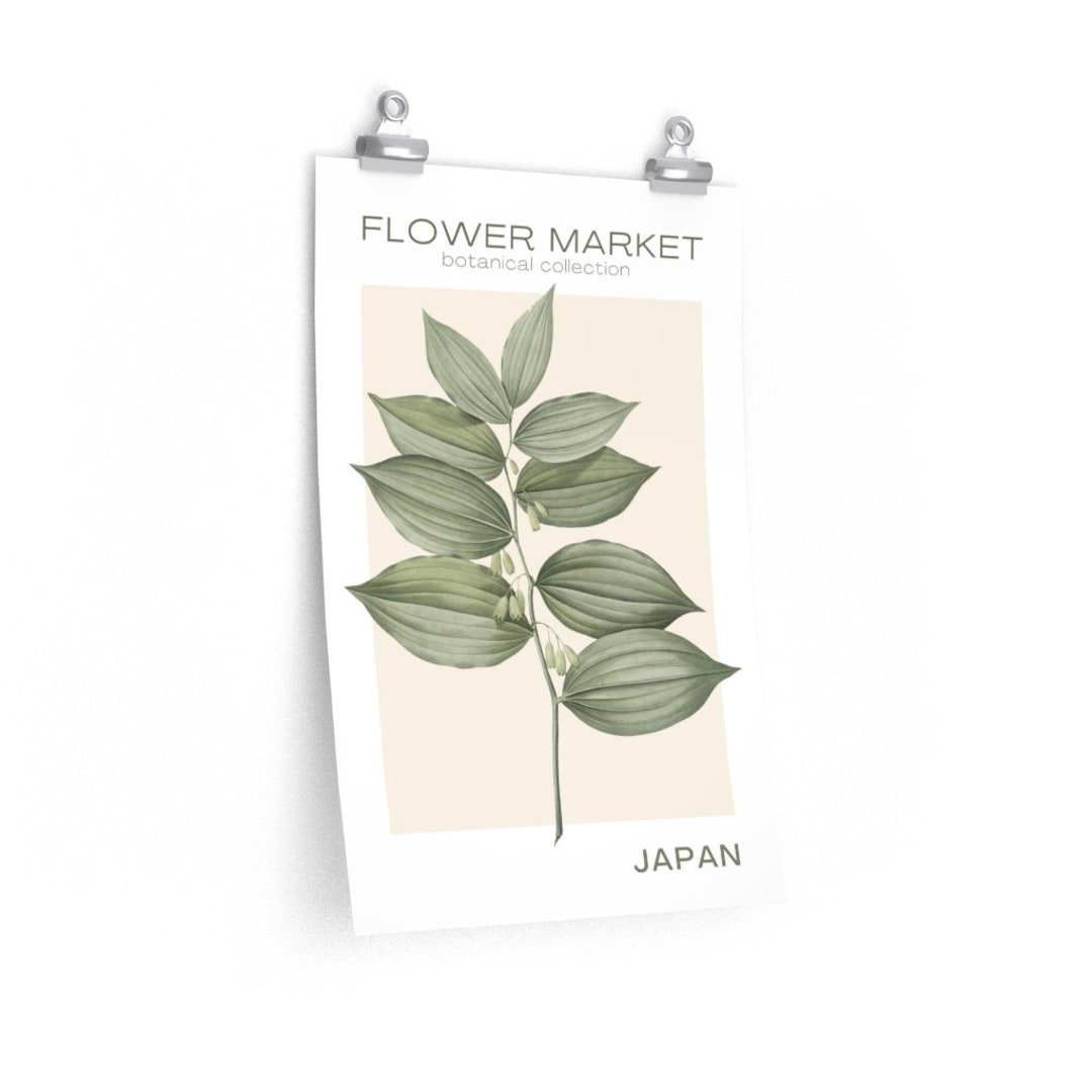 Flower Market Poster Botanical Wall Art Boho Flower Market - Etsy