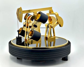 Watch Winder, OIL BARON, Gold Plated or Chrome From