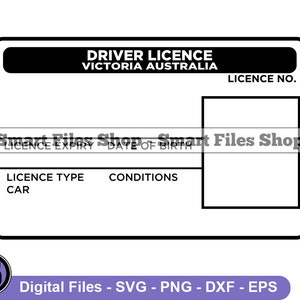 Australië Rijbewijs Lege Template Svg, Rijbewijs Svg, ID Svg, Identificatie Svg, Rijbewijs Dxf, Png, Clipart, Bestanden Eps
