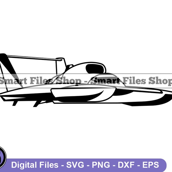 Hydroplane Boat #2 Svg, Sailing Svg, Hydroplane Boat Dxf, Hydroplane Boat Png, Hydroplane Boat Clipart, Hydroplane Boat Files, Eps