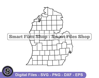 Michigan Lower Peninsula Svg, Michigan Svg, Michigan Map Svg, Michigan Dxf, Michigan Png, Michigan Clipart, Michigan Files, Michigan Eps