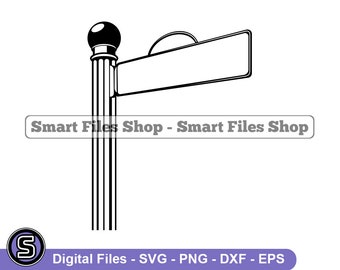 Retro Street Sign Svg, Street Sign Svg, Directions Svg, Intersection Svg, Street Sign Dxf, Street Sign Png, Street Sign Clipart, Files