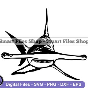 Hammerhead Shark #3 SVG, Hammerhead Shark SVG, Shark Svg, Hammerhead Shark Dxf, Shark Png, Shark Clipart, Shark Files, Shark Eps
