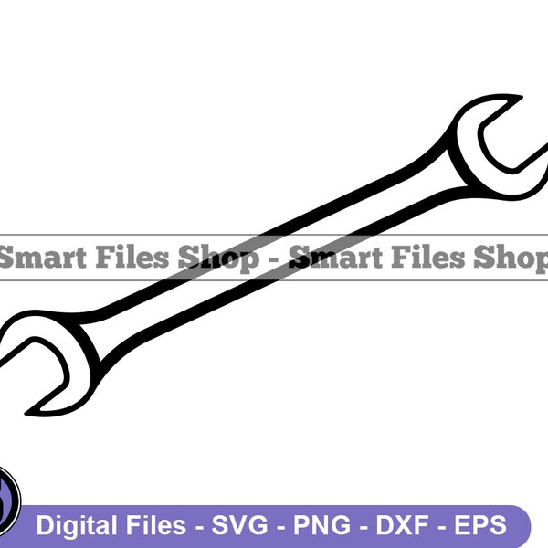 Wrench Dxf Files Etsy