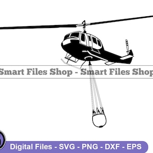 Helicóptero de combate a incêndio aéreo #2 Svg, Incêndio florestal Svg, Bombeiro Svg, Helicóptero Dxf, Helicóptero Png, Helicóptero Clipart, Arquivos, Eps