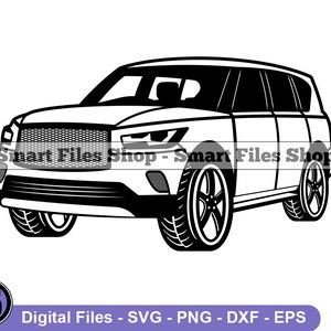 SUV Car Svg, SUV Svg, Car Svg, Suv Car Dxf, Suv Car Png, Suv Car Clipart, Suv Car Files, Eps