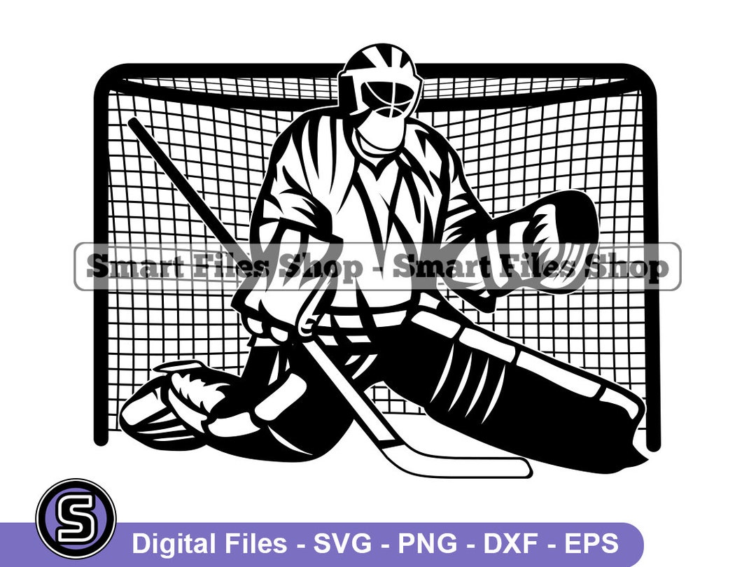 Hockey Goalie #3 Svg, Hockey Svg, Hockey Player Svg, Hockey Dxf, Hockey ...