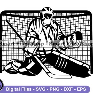 Hockey Goalie #3 Svg, Hockey Svg, HockeySpieler Svg, Hockey Dxf, Hockey Png, Hockey Clipart, Hockey Files, Eps