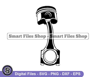 壊れたエンジンピストン SVG、ピストン SVG、エンジンピストン SVG、メカニック SVG、ピストン DXF、ピストン PNG、ピストン クリップアート、ピストン ファイル、EPS