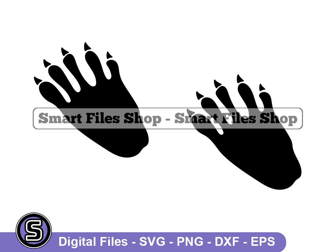 Raccoon Footprint 4 SVG Raccoon Svg Footprint Svg - Etsy Australia