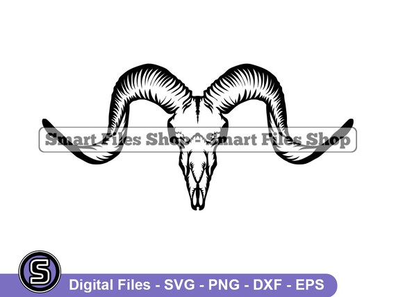 Ram Skull 2 SVG Ram Skull SVG Skull SVG Ram Svg Ram Skull | Etsy