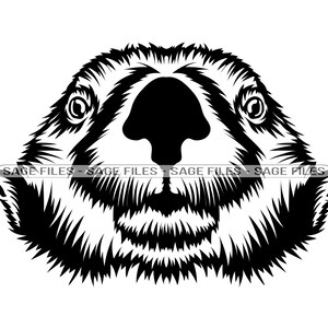 Otter Mascot SVG, Otter Face SVG, Otter Head Svg, Otter Svg, Otter Dxf, Otter Png, Otter Clipart, Otter Files, Eps