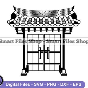 Asian Gate SVG, Asian Architecture Dxf, Asian Architecture Png, Asian Architecture Clipart, Asian Architecture Files, Eps