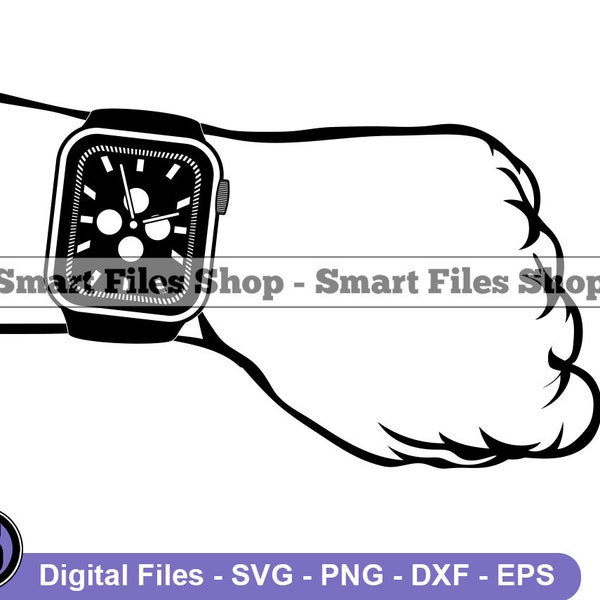 Smartwatch #3 SVG, Smartwatch Svg, Digital Watch Svg, Smartwatch Dxf, Smartwatch Png, Smartwatch Clipart, Smartwatch Files, Smartwatch Eps