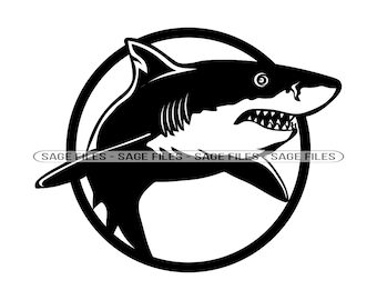 ホオジロザメ | 魚 | クリップアート シンボル シルエット