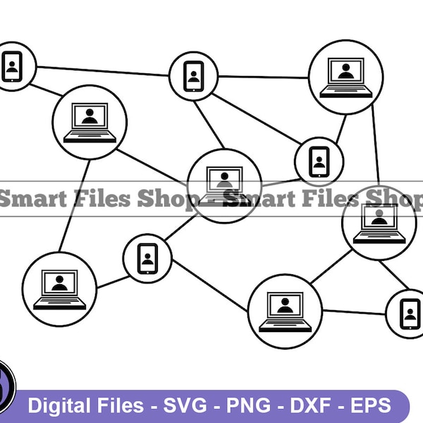 Networking Svg, Networking Dxf, Networking Png, Networking Clipart, Networking Files, Eps