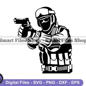 SWAT Team Officer Svg, SWAT Svg, Politie Svg, Special Forces Svg, Swat Dxf, Swat Png, Swat Clipart, Swat Files, Eps