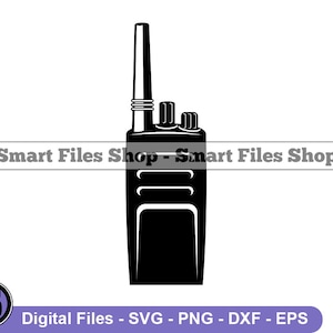 Walkie Talkie Svg, Radio Svg, Communication Svg, Walkie Talkie Dxf, Walkie Talkie Png, Walkie Talkie Clipart, Walkie Talkie Files, Eps