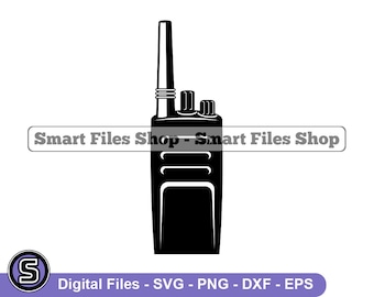 Walkie Talkie Svg, Radio Svg, Communication Svg, Walkie Talkie Dxf, Walkie Talkie Png, Walkie Talkie Clipart, Walkie Talkie Files, Eps