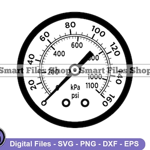 Può includere: Misuratore in bianco e nero con un ago che punta a 1100. Il misuratore è contrassegnato da kPa e psi. Il misuratore legge da 0 a 160, da 0 a 120, da 0 a 1000, da 0 a 600, da 0 a 400, da 20 a 60 e da 80.
