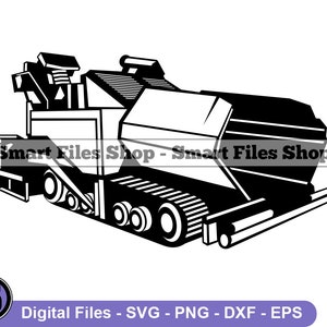 Asphalt Paver #3 Svg, Heavy Equipment Svg, Contractor Svg, Asphalt Paver Dxf, Asphalt Paver Png, Asphalt Paver Clipart, Files, Eps