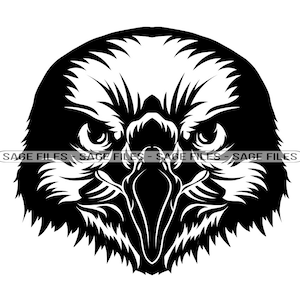 Hawk Mascot SVG, Hawk Face SVG, Hawk Head Svg, Hawk Svg, Hawk Dxf, Hawk Png, Hawk Clipart, Hawk Files, Eps