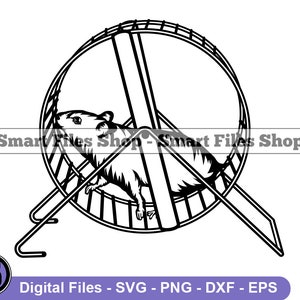 Hamster In A Wheel SVG, Hamster SVG, Pet Svg, Hamster Dxf, Hamster Png, Hamster Clipart, Hamster Files, Eps
