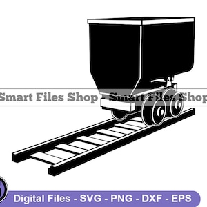 Mining Cart Svg, Mining Svg, Miner Svg, Mining Cart Dxf, Mining Cart Png, Mining Cart Clipart, Mining Cart Files, Eps