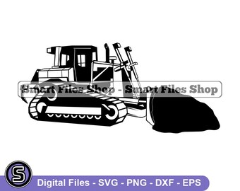 Crawler Dozer # 3 Svg, Heavy Equipment Svg, Crawler Bulldozer Svg, Crawler Dozer Dxf, Crawler Dozer Png, Crawler Dozer Clipart, Bestanden, Eps