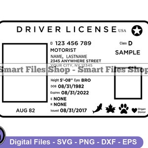 Rijbewijs Sjabloon Svg, Rijbewijs Svg, ID Svg, Identificatie Svg, Svg, Rijbewijs Dxf, Png, Clipart, Bestanden, Eps
