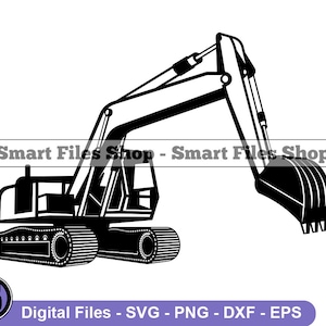 Bagger #3 SVG, Bagger SVG, Schweres Gerät Svg, Bagger Dxf, Bagger Png, Bagger Clipart, Bagger Dateien, Eps