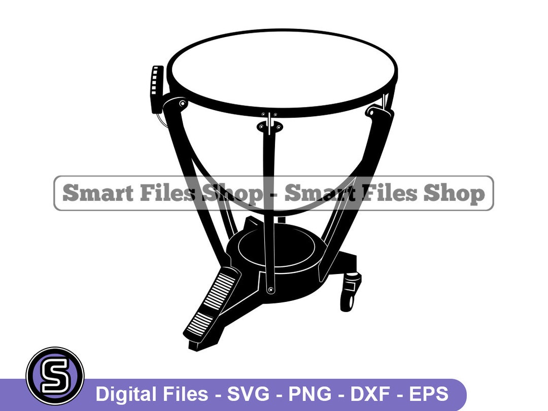 Timpani Svg, Musical Instruments Svg, Timpani Dxf, Timpani Png, Timpani