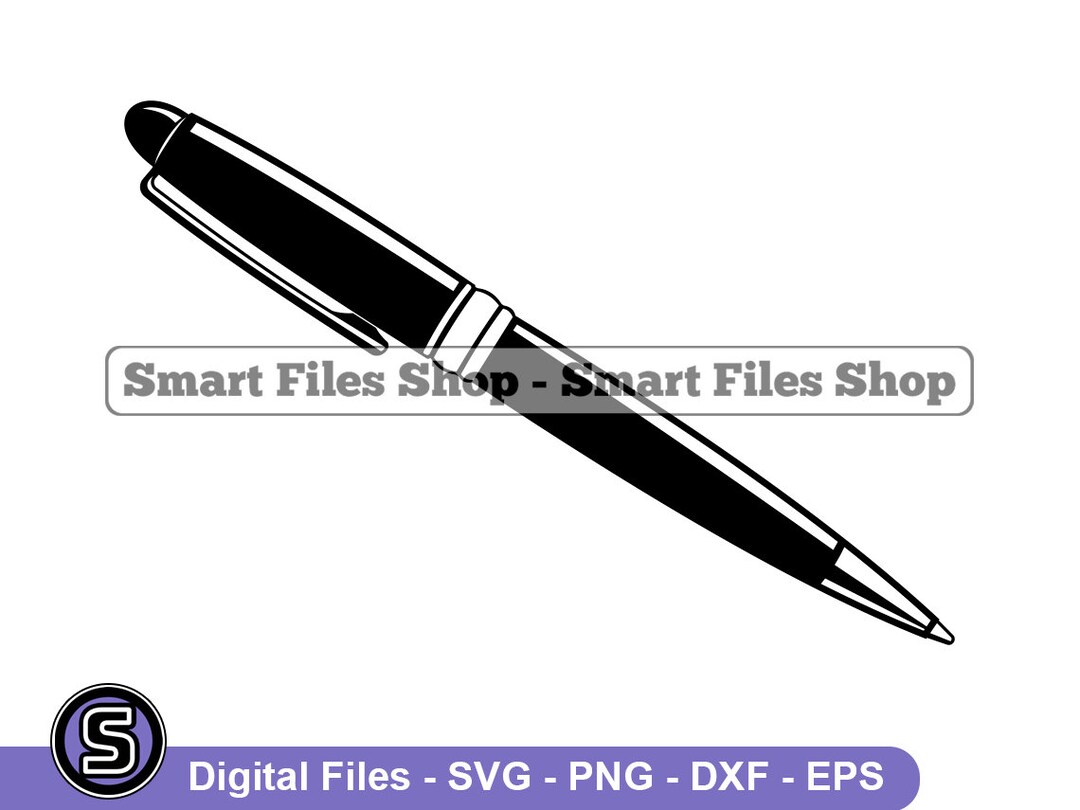 Ball Point Pen Svg, Writing Svg, Pen Design Svg, Pen Svg, Pen Dxf, Pen