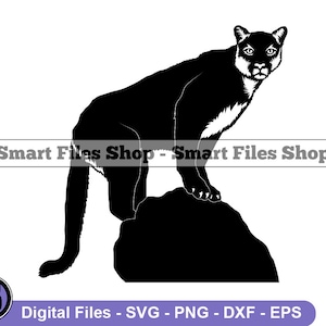 Mountain Lion SVG, Mountain Creatures Svg, Mountain Lion Dxf, Mountain Lion Png, Mountain Lion Clipart, Mountain Lion Files, Eps