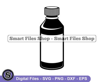 Medicine Botttle Svg, Medicine Svg, Medicine Dxf, Medicine Png, Medicine Clipart, Medicine Files, Eps